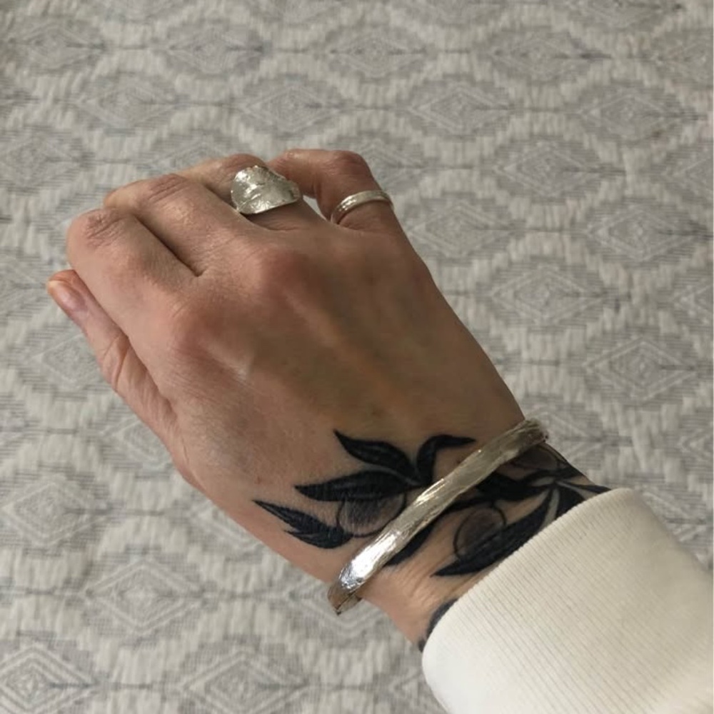 Hawkly Sterling Silver Bangle, O/S